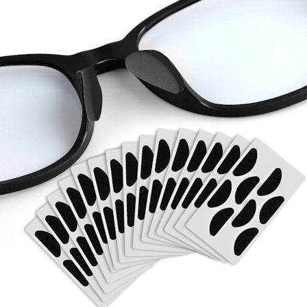 60 Par Brille Neseputer, Gjenbrukbare Selvklebende Neseputer for Briller Sklisikre Skum Brille Neseputer Komfortable 60 Par 60 Pairs