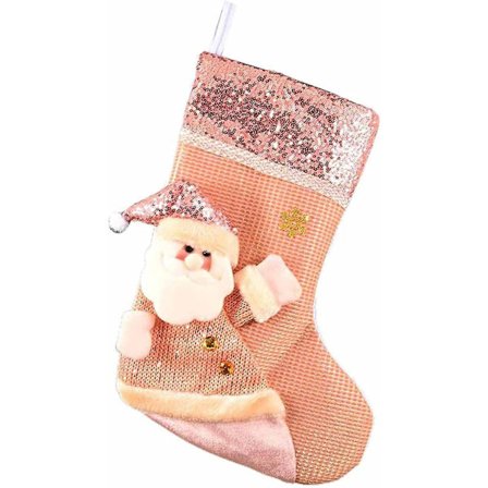 Julgåvor - Juldekorationer - Vintage-stil - Snögubbe och renmönster - Att hänga på en öppen spis - Jultomten