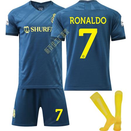 23-24 Ronaldo 7 Saudi League Riyadh Victory Udebanetrøje Ny sæson Seneste Voksne Børn Fodboldtrøje Adult S(165-170cm)