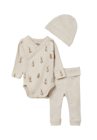 RIKIKI Ribbat set i 3 delar DON Bodies & Brun 56