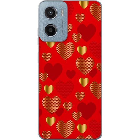 Yhteensopiva Puhelinkuori Motorola Motorola Moto G05 GoldenHearts