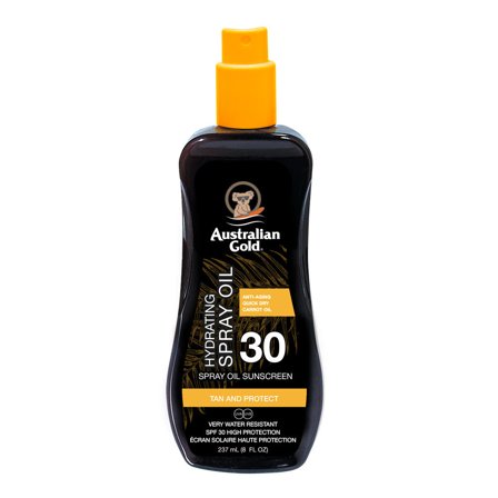 Australian Gold SPF30 Spray Oil with Carrot 237ml - Olio solare corpo alta prot.