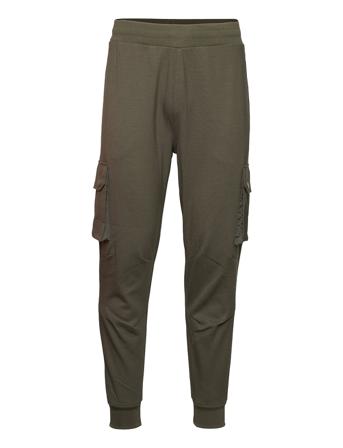 Fleece Trackies Collegehousut Olohousut Vihreä Lyle & Scott Sport