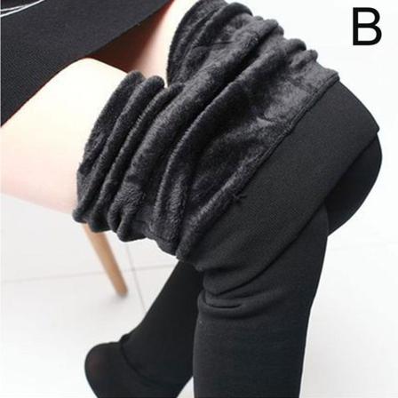 Kvinnor Vinter Tjock Varm Mjuk Fleece Fodrad Thermal Stretchy Leggi
