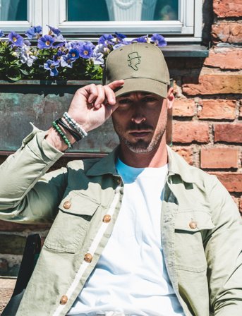 edd. Leather Bracelet Double - Black - M 20 cm