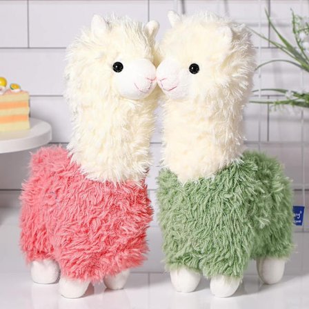 Plush Alpaca Leketoy 2 stk Lama Stoffdyr 11 tommer Myk Alpac