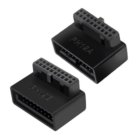Rättvinklad USB 3.0 20-stifts förlängningsadapter Desktopmoderkort 90 graders vinklad USB 3.0 19-stifts moderkortshuvud