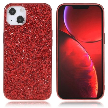 Glitter iPhone 13 Mini Suojakotelo - Punainen