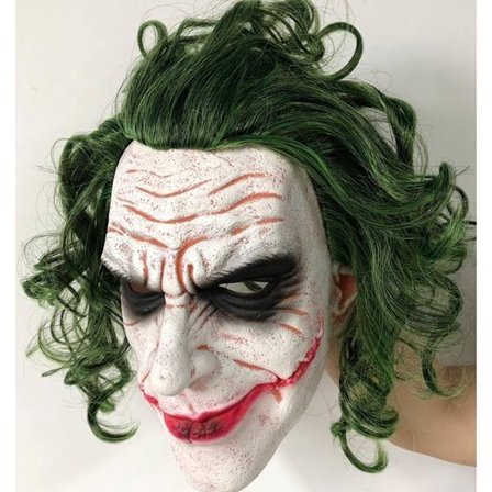 Joker Cosplay Mask Halloween Kostymer Prop Skrekk Klovn The Dark Knight Mask