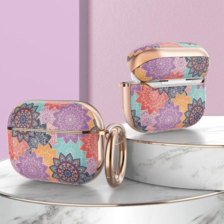 Stilrent Hårt TPU Skyddsfodral Tillbehör för Samsung Galaxy Buds Pro&Live&2 Kvinnor Flickor [Uppgraderad Version] Mandala