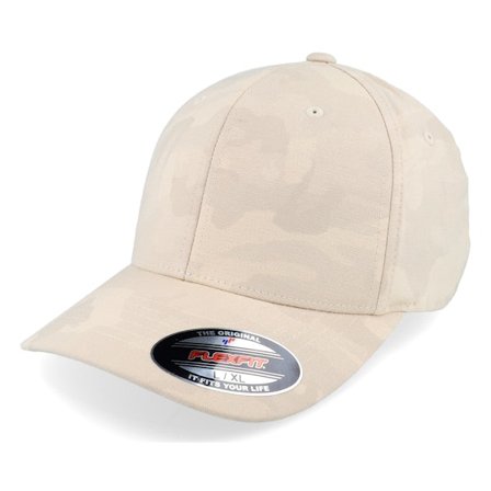 Flexfit - Béžová flexfit Kšiltovka - Light Camo Beige Camo Flexfit @ Hatstore