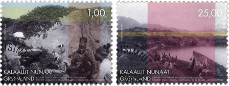 Grønland - Etnografiske fotos - Stemplet sæt 2v