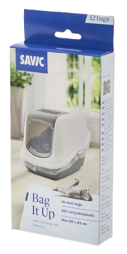 Savic - Bag it Up søppelposer til søppelbrett Transparent Maxi - Katt - Kattedo & kattetoalett - Toalett-tilbehør & kattespader - ZOO.no