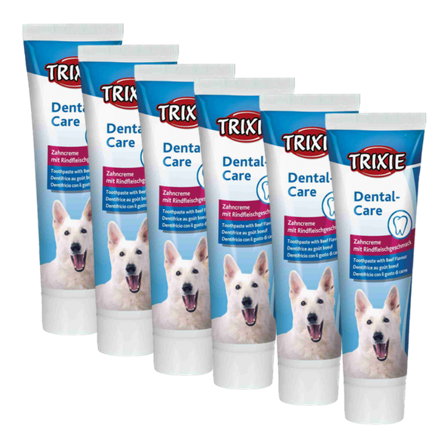 Trixie - Tannkrem med storfekjøtt for hunder 100 g x 6 - Hund - Hundepleie & kosttilskudd - Tannpleie - ZOO.no