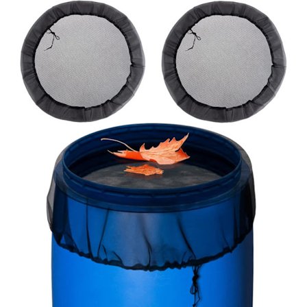 Regnvandsfilter i net - 2-delt 99 cm regnvandsfilter i net med snøre, beskyttelsesnet til opsamlingstank til udendørs have tagrende bladbeskyttelse