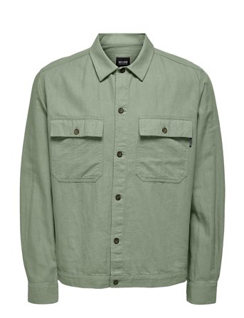 ONLY & SONS | Onskennet Ls Linen Overshirt Noos | XS