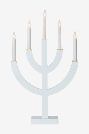 Jotex - Lysestake Anno 59 cm Hvid - Kjøp Adventsstaker hos Jotex