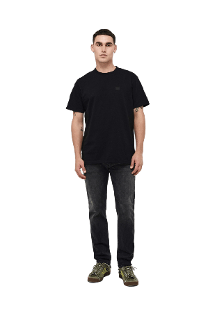 Neuw Lou Slim Moonshake Faded Black Byxor Herr Grå w34l34