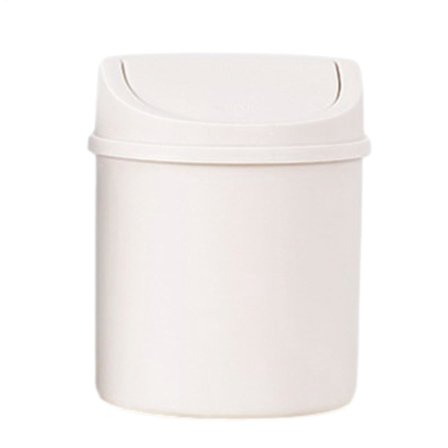 Hvid Generisk Bordspand | Skrivebordspand med Låg | Lille Bærbar Bordspand | Køkkenspand Til B