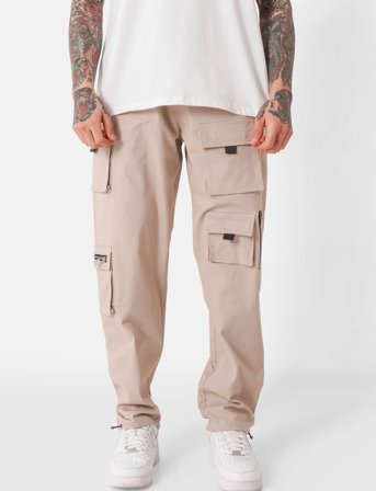 SIXTH JUNE Essential Cargo Zip Up Details - Beige - S