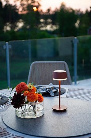 Jotex - Pöytävalaisin Lyon Usb 30 cm Terrakotta - Osta Pöytävalaisimet Jotex