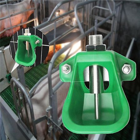 Pigg Vannbolle Glatt Kant Stor Kapasitet Plast Gård Dyr Vann Dispenser