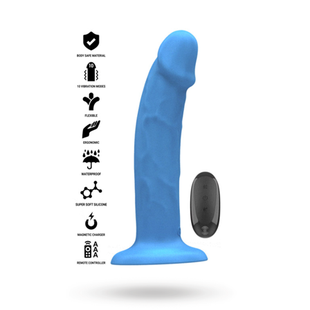 Phoebe Realistic Vibrator 10 Modes Remote Control - Vuxen.se - Vibrerande dildo