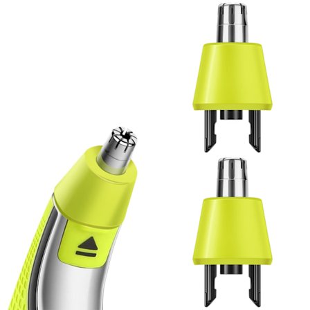 Nesehårstrimmer Reservedeler, Blad Elektrisk Trimmer, Rask og Smertefri Neseøre- og Øyenbrynsstrimmer Reservedeler for Menn 2 stk