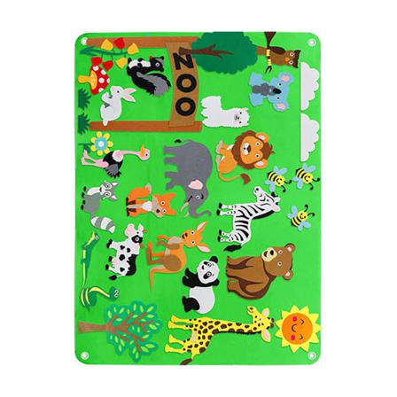 Gör-det-själv Filtleksaker Story Board Tecknat Mönster Baby Educational