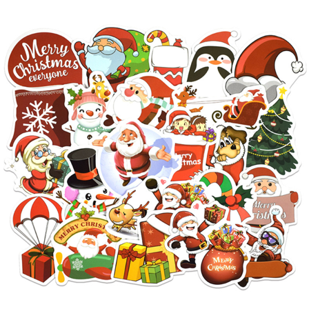 25kpl/ set Merry Christmas Tarrat Joulupukki Lumiukko Koriste matkalaukkuihin