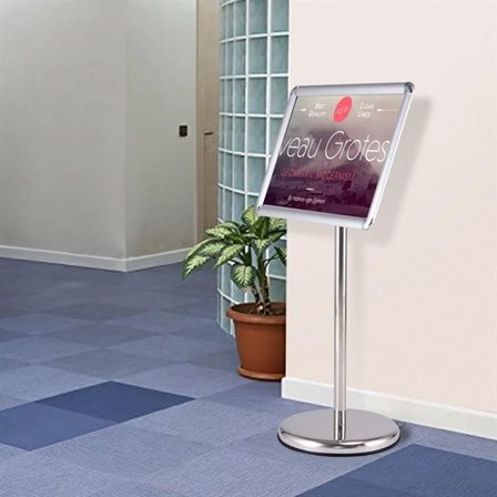 Informationsställ A3 med roterbar ram och justerbar höjd