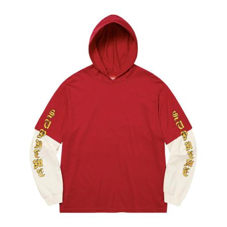 Supreme, Hoodie Rood, Heren, Maat:S