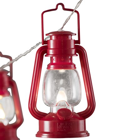 Konstsmide 4128-550 Ljusslinga 8 LED Röda lyktor, Belysning