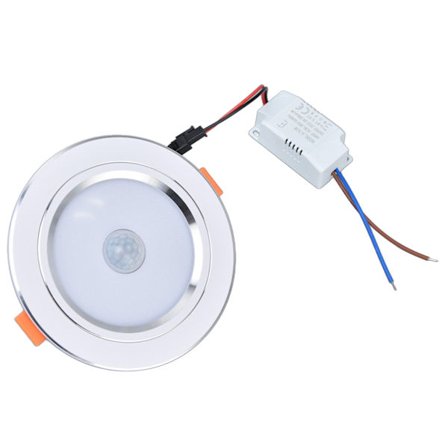 9W Infrapuna Liiketunnistin Himmennettävä LED-kattovalaisin Valkoinen AC 85-265V Käytävä Parveke