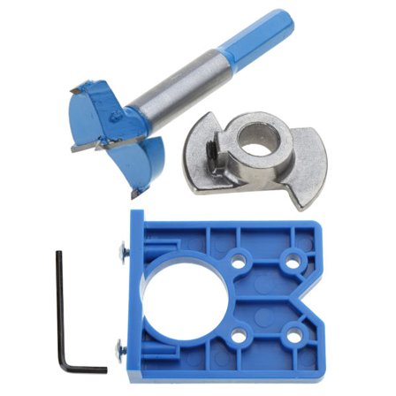 Forstner Borevejledning 35 mm Hængselborejig til Skab Træbearbejdning DIY Værktøj