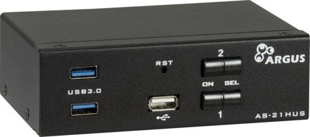 INTER-TECH As-21Hus Kvm Switch Black