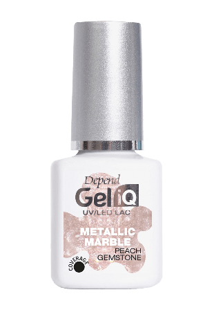Depend Gel iQ Effect Metallic Marble Nagellack Dam Rosa 5 ML