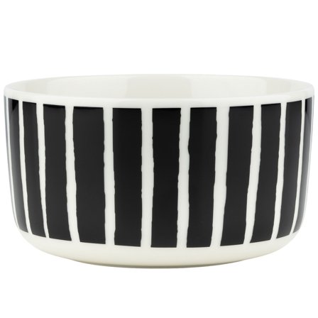 Marimekko Piccolo kulho 5 dl, musta/valkoinen