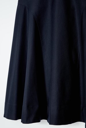 COS Zaokrąglona Spódnica Midi in Niebieski