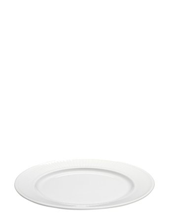 Pillivuyt | Tallerken Flad Plissé 20 Cm Hvid | Ø 20 cm
