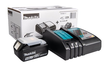 Makita 191B51-7 Ladepakke 18V 5.0 Ah + lader LXT, Maskintilbehør & forbruk