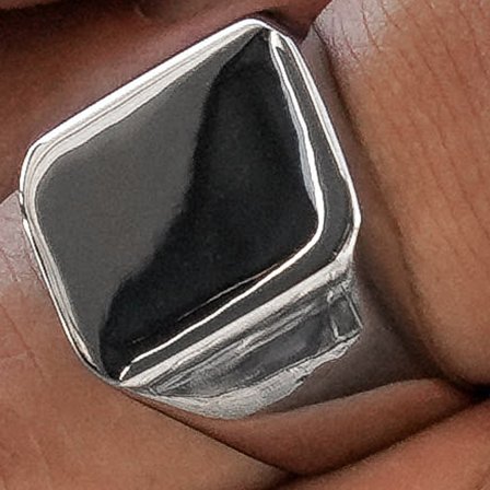 Stål Liam Ring for menn - Signetringer
