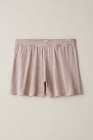 Soft Goat - Silk Shorts - Silk pants women - M - Blush