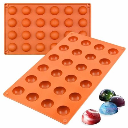 Hemisphere 24st Silikonform Kupol | Form Form Vit Vit