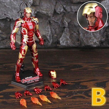 Zd Toys Marvel Iron Man Mk1 Mk2 Mk3 Mk4 Mk5 Mk6 Mk7 Mk42 Mk43 7" Film Actionfigur Iron-man Mark 1 2 3 4 5 6 7 42 43 Legends C