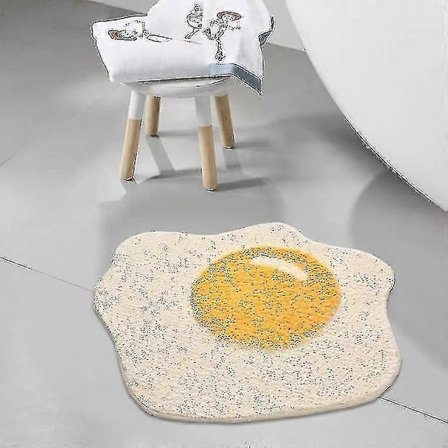 Söt Badrumsmatta Smiley Ansikte Matta Badrumsmatta Solros Ägg Tecknad