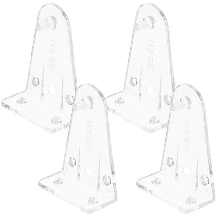 Persienne Ned Holdere Bundskinne Hold Clips Klar Plastik Udskiftning