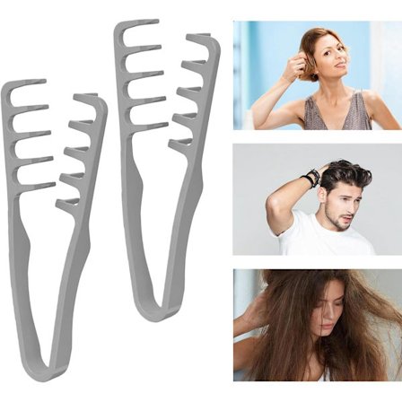 Pieces - Hårstylingkam - Kam for grov tekstur - Kam for krusete hår - Hårpleieverktøy for hjemmestyling i salong - Hårverktøy