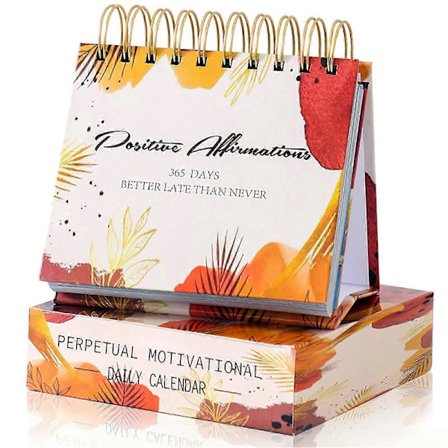 Motiverande Inspirerande Daglig Kalender med Inspirerande Citat Livfull Färg Engelska Bokstäver 365 Dagars Kalender Skrivbordsdekor Kontorstillbehör