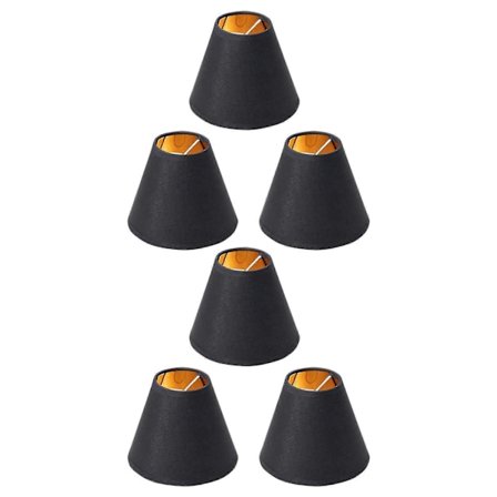 6x Lille Lampeskærm Lysekrone Skærm Lille Lampeskærm Klips Til Kandelaberpærer Bord Lysekrone Wa